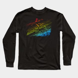 motocross enduro on the hill Long Sleeve T-Shirt